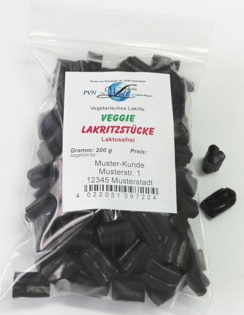 Veggie Lakritz-Stücke * 15 Beutel à 200g
