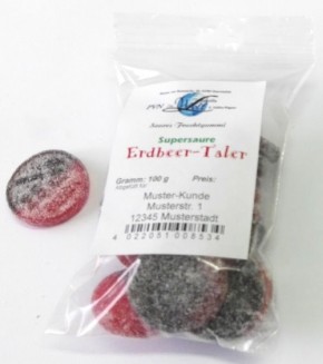 Supersaure Erdbeer-Taler * 15 Beutel à 100g