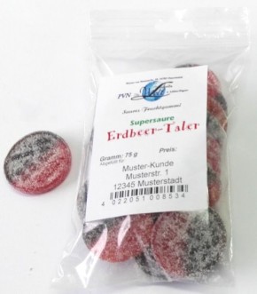 Supersaure Erdbeer-Taler * 15 Beutel à 75g