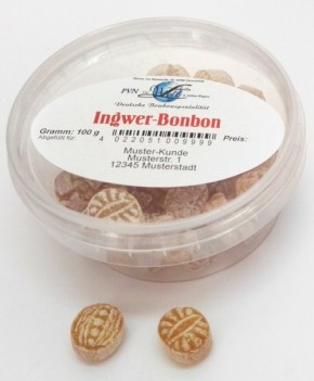 Ingwer-Bonbon * 10 Dosen à 100g