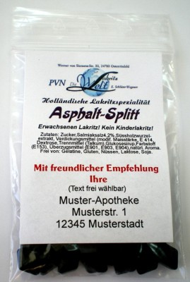 Asphalt-Splitt * 510 Beutel à ca. 20g