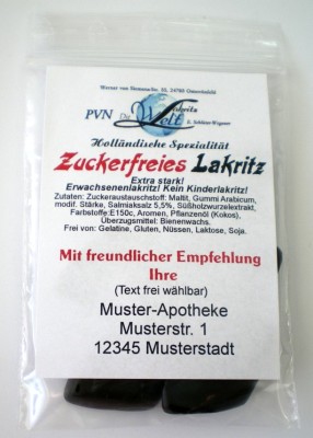 Apotheker's Zuckerfreies Lakritz * 510 Beutel à ca. 20g