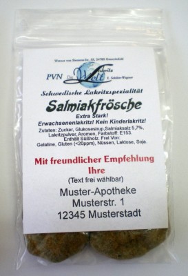 Salmiak-Frösche * 510 Beutel à ca. 20g