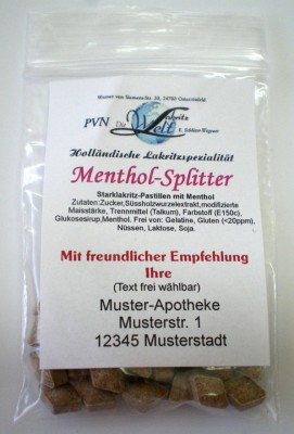 Menthol-Splitter * 510 Btl. á ca. 20g