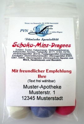 Schoko-Minz-Dragees * 510 Beutel à ca. 20g