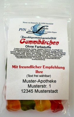Gummibärchen o. Farbst. * 510 Beutel à ca. 20g
