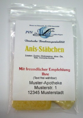 Anis-Stäbchen * 510 Btl. á ca. 20g