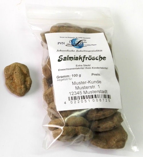 Salmiak-Frösche * 15 Beutel à 100g