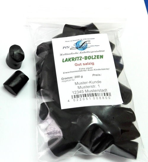 Lakritz-Bolzen gut salzig * 15 Beutel à 200g