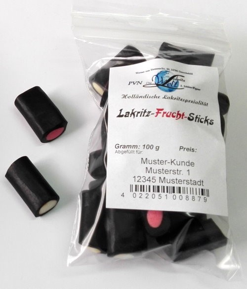 Lakritz-Frucht-Sticks * 15 Beutel à 100g