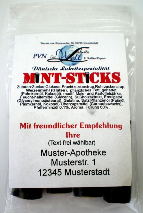 Mint-Sticks * 510 Beutel à ca. 20g