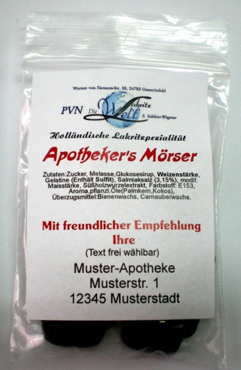 Apotheker's Mörser * 510 Beutel à ca. 20g