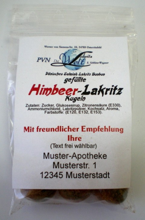 Himbeer-Lakritz-Kugeln * 510 Beutel à ca. 20g