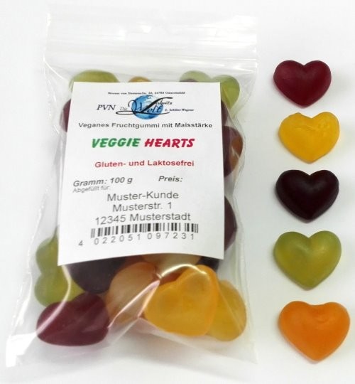 Veggie Hearts * 15 Beutel à 100g